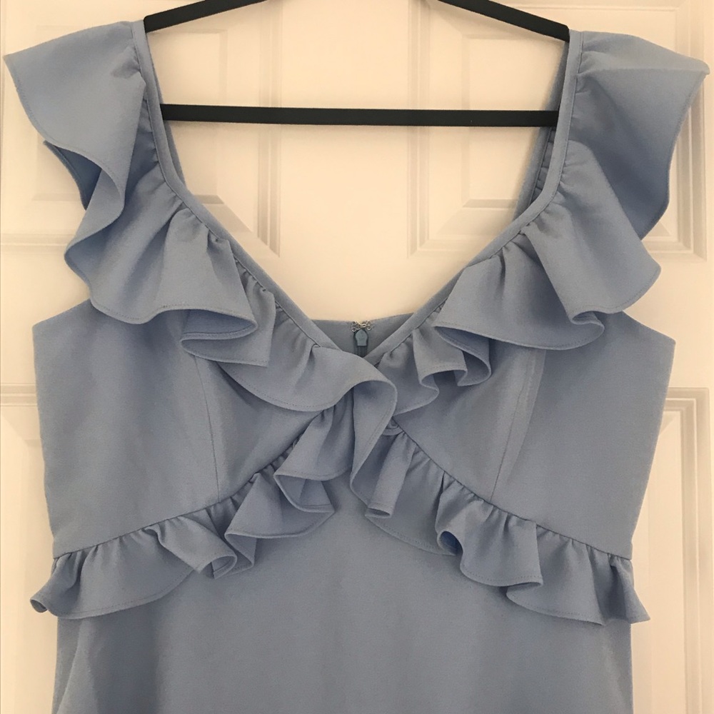 Chelsea28 Blue Ruffle Dress - Picture 7 of 9